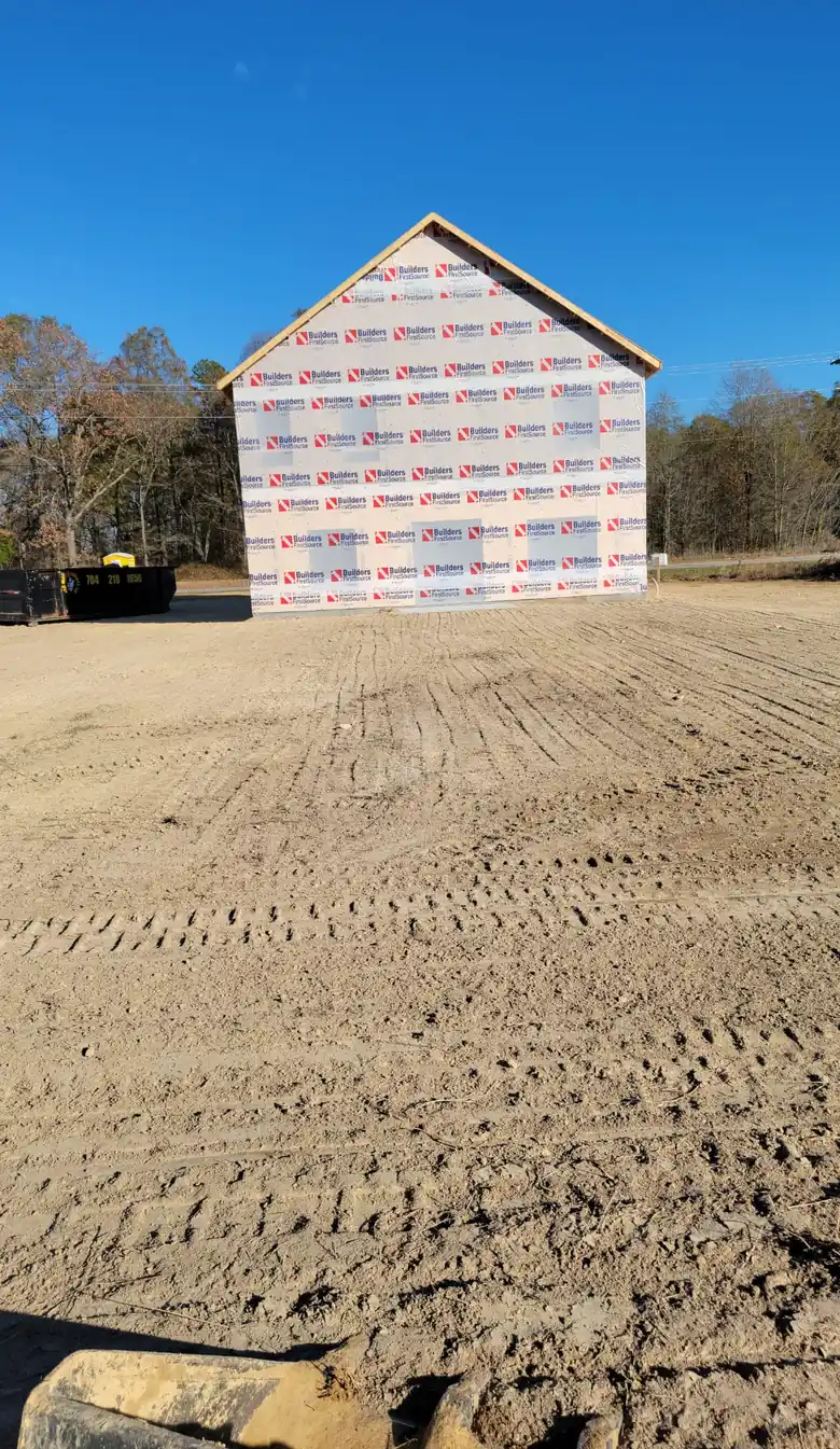 Graded lot ready for a new build, land grading in Charlotte, NC